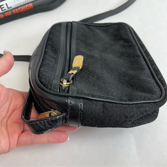 Vintage Loewe Handbag Canvas Leather Anagram Camera Bag Crossbody - Picture 8 of 16